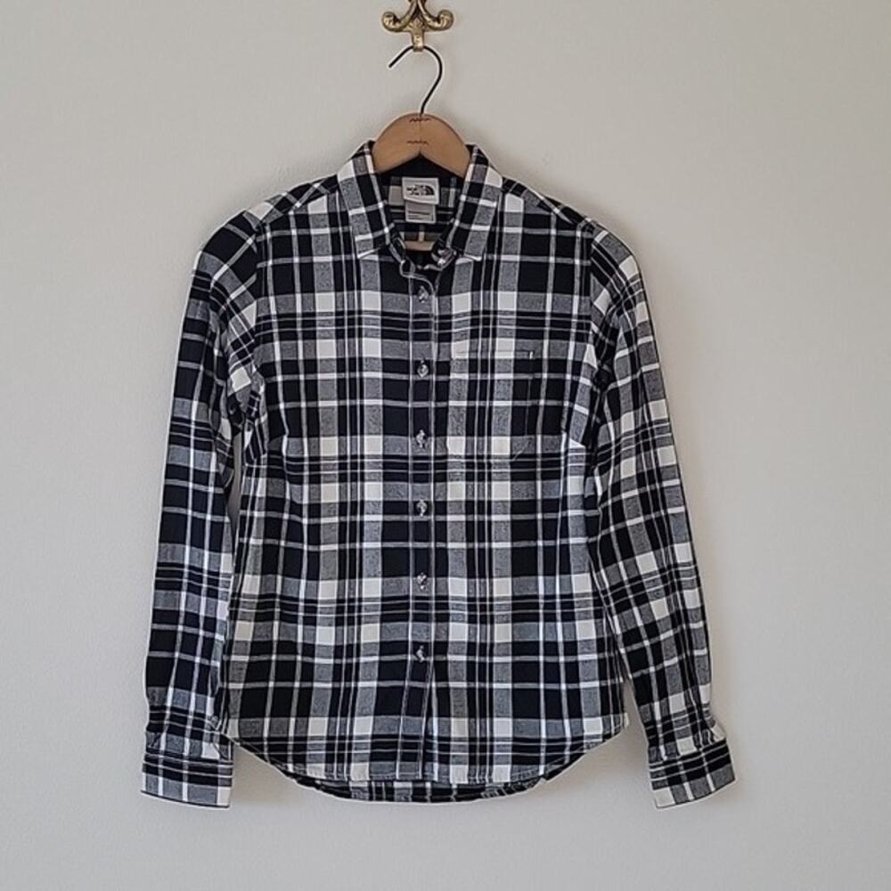 The North Face Black Plaid Berkeley Button Down Shirt Size Small S